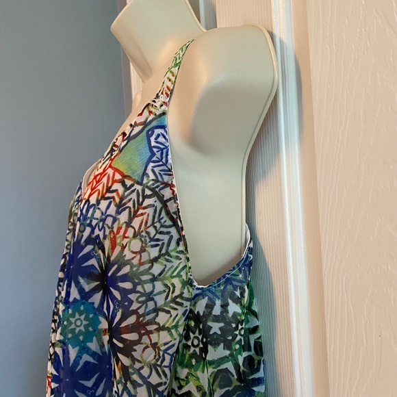 BUY 2 ITEMS & GET 1 FREE: Boho Colourful Kerchief Top Sz 1X - Picture 3 of 10